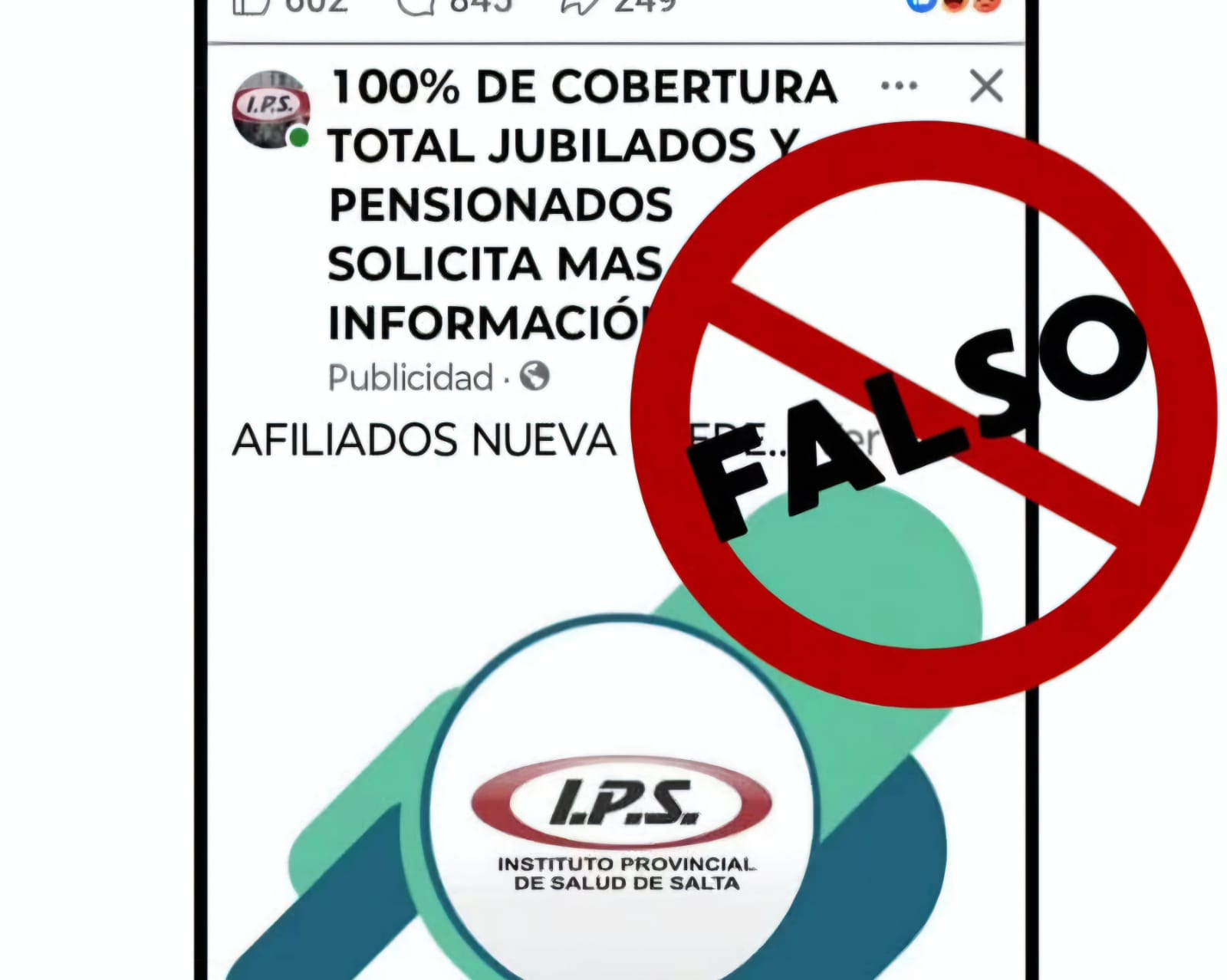 El IPS alerta sobre intentos de estafa digital a afiliados